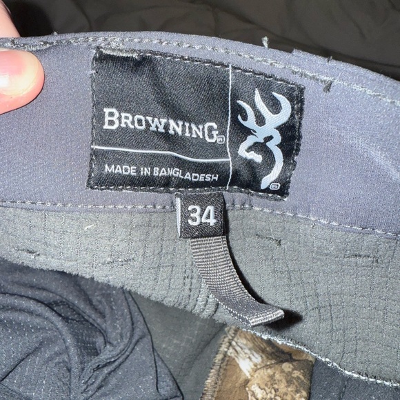 Browning Men's Camo Cargo Pants - Brown and Green - Picture 3 of 6